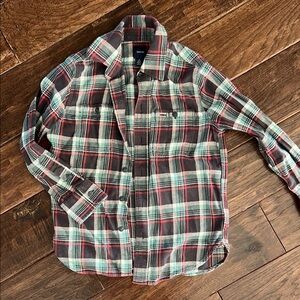 Boys Gap Plaid Button Down
